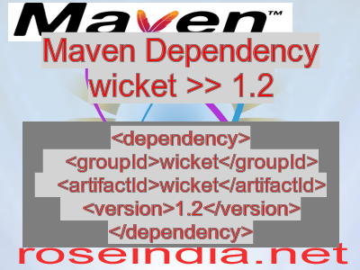 Maven dependency of wicket version 1.2