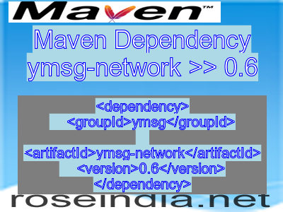 Maven dependency of ymsg-network version 0.6
