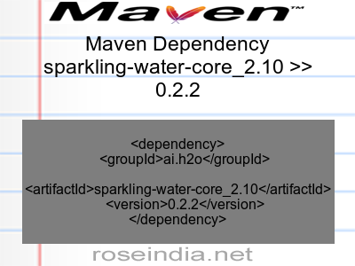 Maven dependency of sparkling-water-core_2.10 version 0.2.2