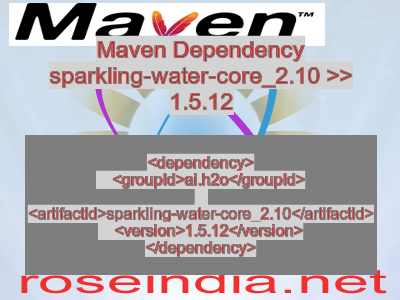 Maven dependency of sparkling-water-core_2.10 version 1.5.12