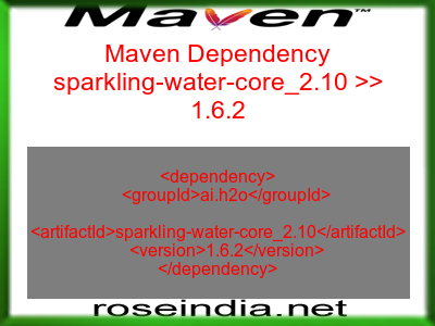 Maven dependency of sparkling-water-core_2.10 version 1.6.2