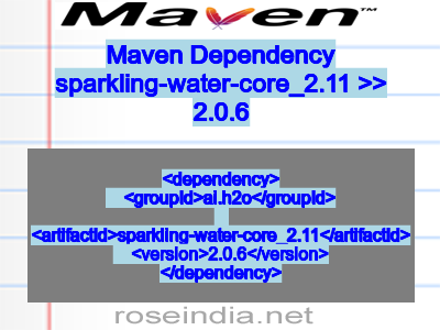 Maven dependency of sparkling-water-core_2.11 version 2.0.6