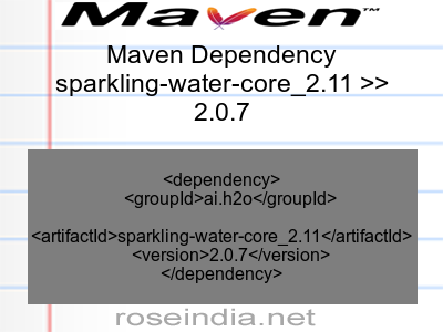 Maven dependency of sparkling-water-core_2.11 version 2.0.7