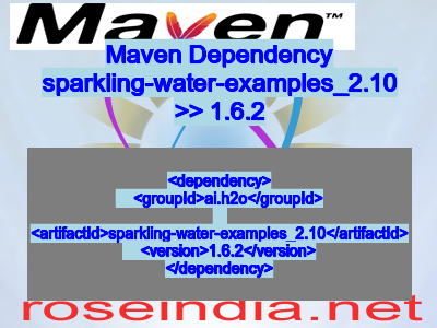 Maven dependency of sparkling-water-examples_2.10 version 1.6.2