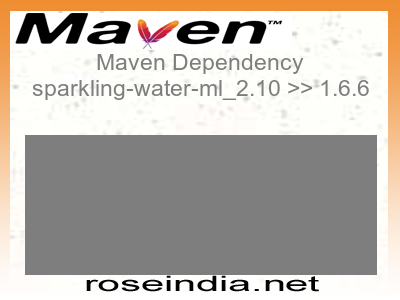 Maven dependency of sparkling-water-ml_2.10 version 1.6.6