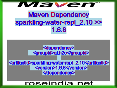 Maven dependency of sparkling-water-repl_2.10 version 1.6.8