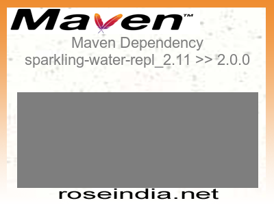 Maven dependency of sparkling-water-repl_2.11 version 2.0.0