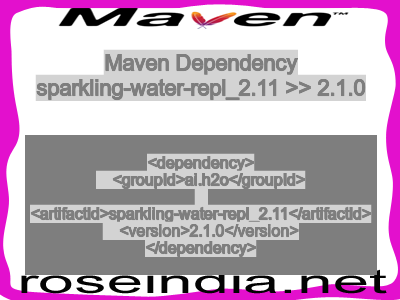 Maven dependency of sparkling-water-repl_2.11 version 2.1.0
