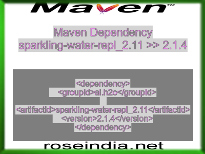 Maven dependency of sparkling-water-repl_2.11 version 2.1.4