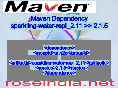 Maven dependency of sparkling-water-repl_2.11 version 2.1.5