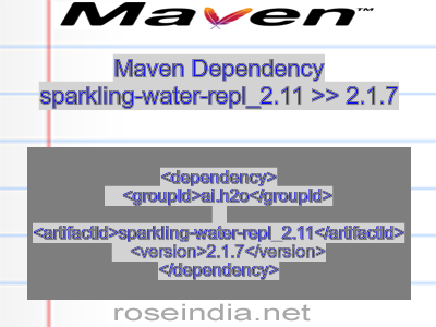 Maven dependency of sparkling-water-repl_2.11 version 2.1.7