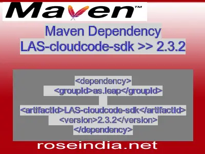 Maven dependency of LAS-cloudcode-sdk version 2.3.2