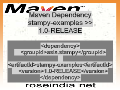 Maven dependency of stampy-examples version 1.0-RELEASE