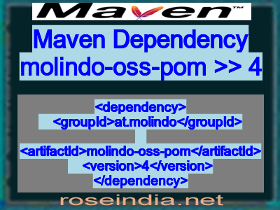 Maven dependency of molindo-oss-pom version 4