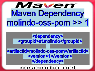 Maven dependency of molindo-oss-pom version 1