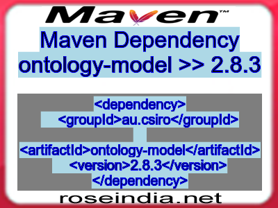 Maven dependency of ontology-model version 2.8.3