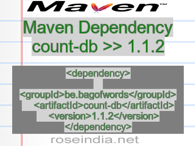 Maven dependency of count-db version 1.1.2