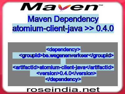 Maven dependency of atomium-client-java version 0.4.0