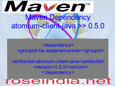 Maven dependency of atomium-client-java version 0.5.0