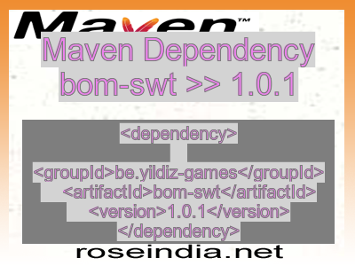Maven dependency of bom-swt version 1.0.1