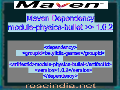 Maven dependency of module-physics-bullet version 1.0.2