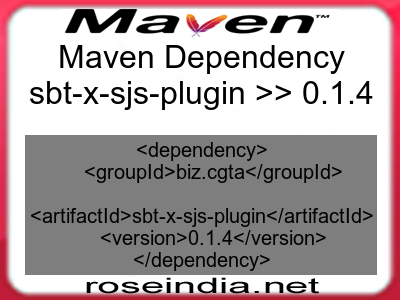 Maven dependency of sbt-x-sjs-plugin version 0.1.4