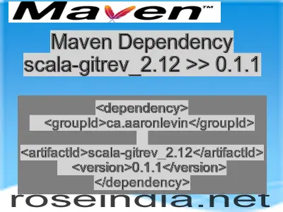 Maven dependency of scala-gitrev_2.12 version 0.1.1