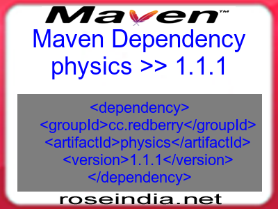 Maven dependency of physics version 1.1.1