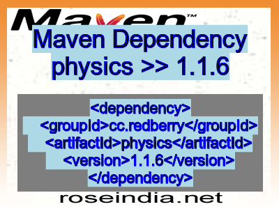 Maven dependency of physics version 1.1.6