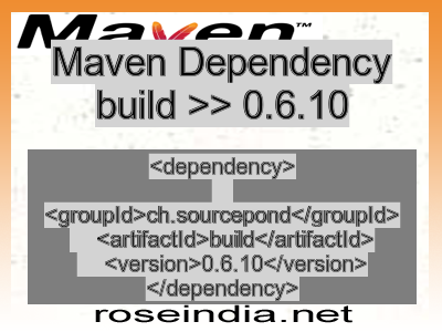 Maven dependency of build version 0.6.10