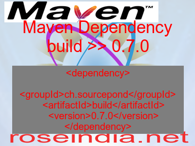Maven dependency of build version 0.7.0