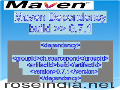 Maven dependency of build version 0.7.1