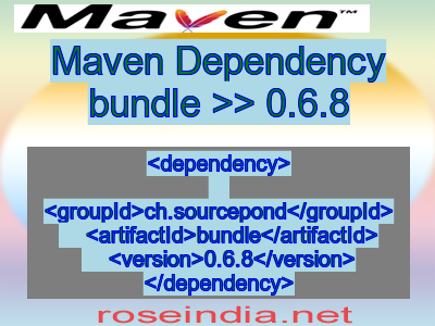 Maven dependency of bundle version 0.6.8