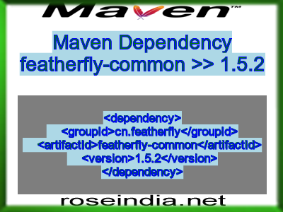 Maven dependency of featherfly-common version 1.5.2