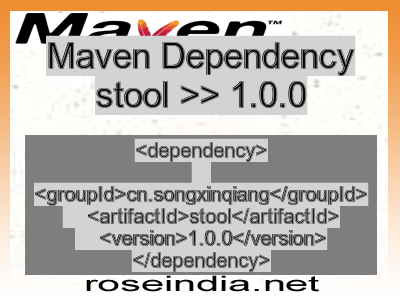 Maven dependency of stool version 1.0.0