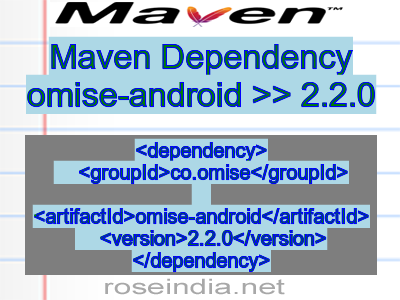 Maven dependency of omise-android version 2.2.0