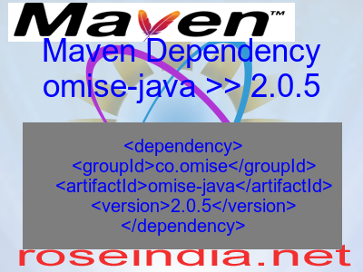 Maven dependency of omise-java version 2.0.5