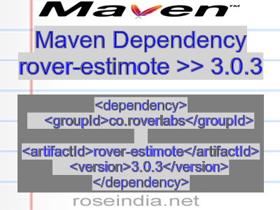 Maven dependency of rover-estimote version 3.0.3