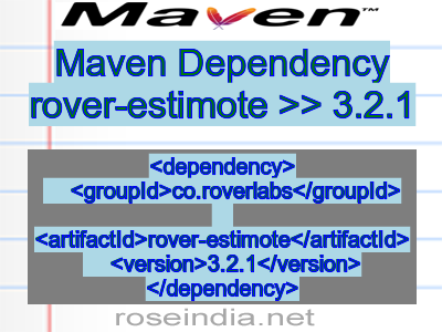 Maven dependency of rover-estimote version 3.2.1