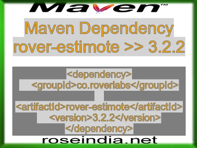 Maven dependency of rover-estimote version 3.2.2