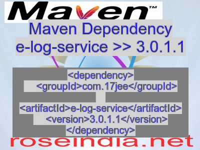 Maven dependency of e-log-service version 3.0.1.1