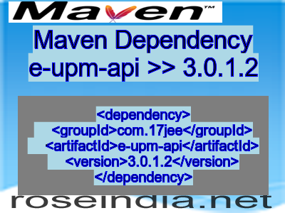 Maven dependency of e-upm-api version 3.0.1.2