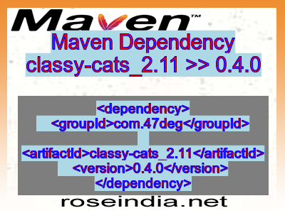 Maven dependency of classy-cats_2.11 version 0.4.0