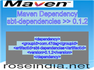 Maven dependency of sbt-dependencies version 0.1.2