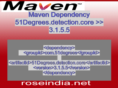 Maven dependency of 51Degrees.detection.core version 3.1.5.5