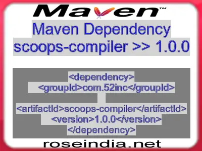 Maven dependency of scoops-compiler version 1.0.0
