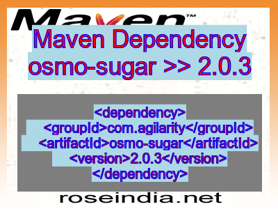 Maven dependency of osmo-sugar version 2.0.3