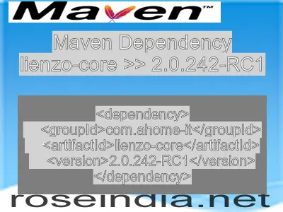 Maven dependency of lienzo-core version 2.0.242-RC1