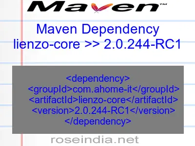 Maven dependency of lienzo-core version 2.0.244-RC1