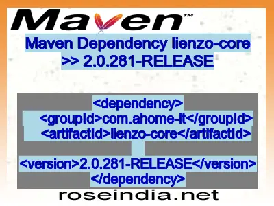 Maven dependency of lienzo-core version 2.0.281-RELEASE